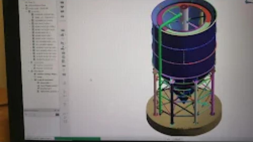 Silo FE analysis model