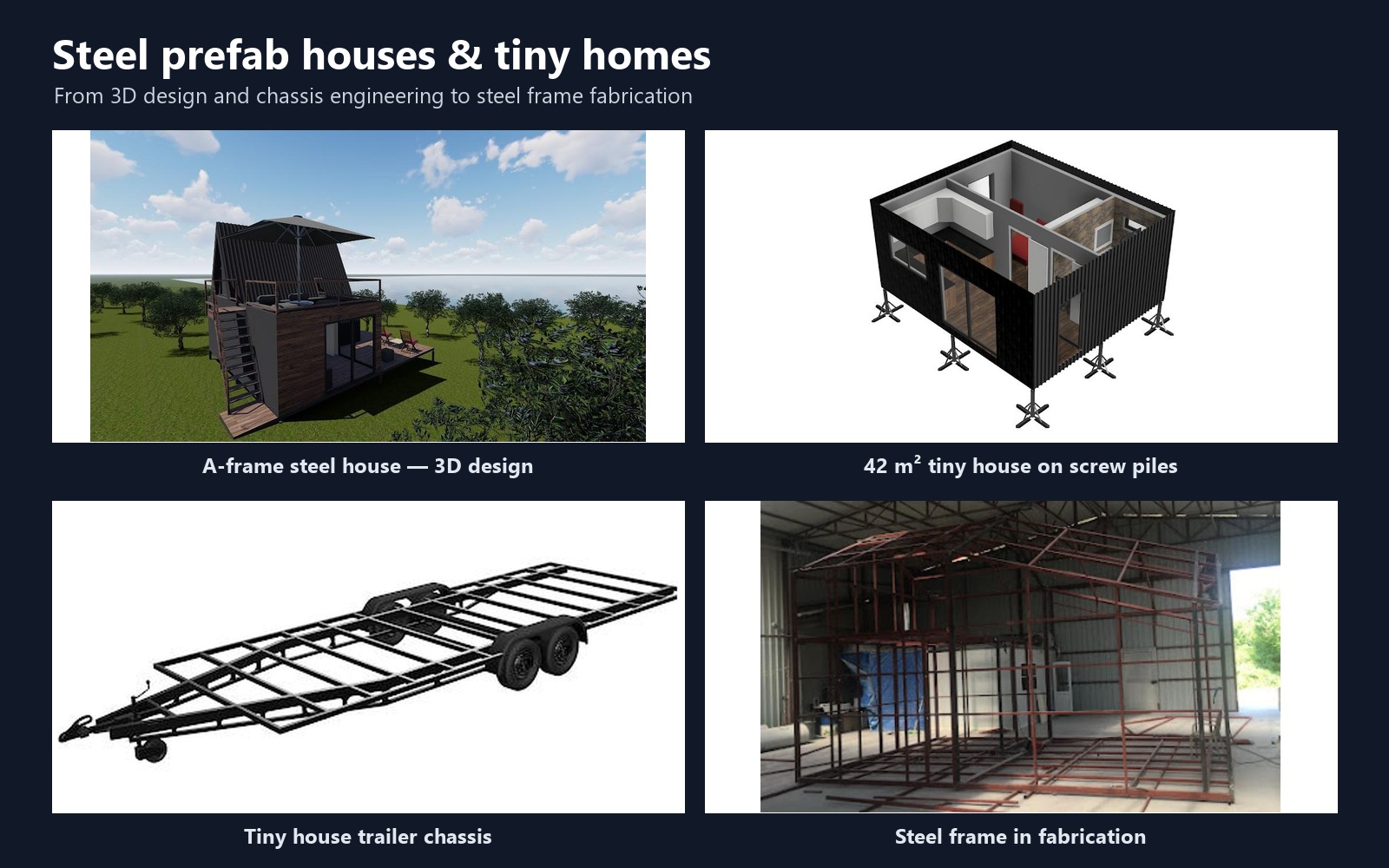 Steel prefab units